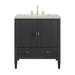 Myrrin 30" Single Vanity, Carbon Oak w/ 3 CM Siberian Silestone Top