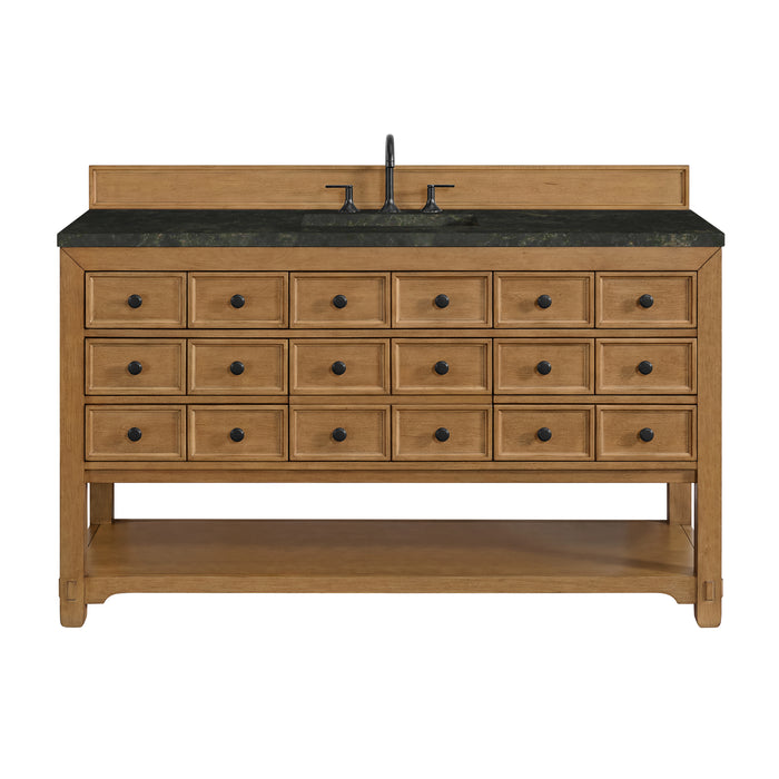 Malibu 60" Single Vanity, Amber Birch, w/ 3 CM Phantome Eclos Top