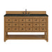 Malibu 60" Single Vanity, Amber Birch, w/ 3 CM Phantome Eclos Top