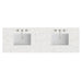 72" Double Top, 3 CM Eternal Jasmine Pearl Silestone w/ Sink