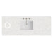 60" Single Top, 3 CM Eternal Jasmine Pearl Silestone w/ Sink & FreePower Wireless Charger