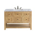 Breckenridge 48" Single Vanity, Bright White w/ 3 CM Ethereal Noctis Top w/FreePower Wireless Charger