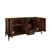 Kinnsden 72" Double Vanity, Weathered Oak w/ 3 CM Parisien Bleu Silestone Top