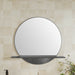 James Martin Platform 24" Mirror in Modern Iron, shown in a bathroom setting
