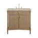 Kinnsden 36" Single Vanity, Weathered Oak w/ 3 CM Tajnar Eclos Top