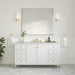 Chicago 60" Single Vanity, Walnut Whisper, w/ 3 CM Phantome Eclos Top