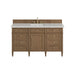 Brittany 60" Single Vanity in Bright White, w/ 3 CM Phantome Eclos Top