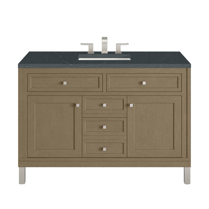 Chicago 48" Single Vanity, Smokey Celadon, w/ 3 CM Phantome Eclos Top