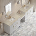 James Martin Vanities Bellshire 120" Dual Vanity Set with 24" Make-Up Counter