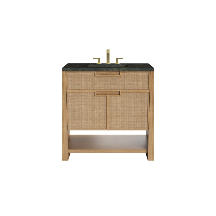 Solene 36" Single Vanity, Seaside Oak, w/ 3 CM Phantome Eclos Top