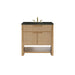 Solene 36" Single Vanity, Seaside Oak, w/ 3 CM Phantome Eclos Top