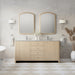 Gracyn 72" Double Vanity, Sable, w/ 3 CM Tajnar Eclos Widespread Top