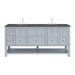Breckenridge 72" Double Vanity, Smokey Celadon w/ 3 CM Ethereal Noctis Top