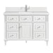 Lorelai 48" Single Vanity, Black Onyx w/ 3 CM Eternal Jasmine Pearl Silestone Top w/FreePower Wireless Charger