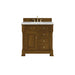 Brookfield 36" Single Vanity, Honey Oak w/ 3 CM Ethereal Noctis Silestone Top
