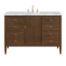 Myrrin 48" Single Vanity, Carbon Oak, w/ 3 CM Tajnar Eclos Top