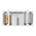Myrrin 48" Vanity, Mid Century Walnut w/ Single Hole 3 CM White Zeus Silestone Top & Backsplash