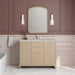 James Martin Gracyn 48" Single Bathroom Vanity in Coastal Driftwood, shown in a bathroom setting