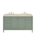 Chicago 60" Double Vanity, Smokey Celadon
