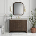 James Martin Gracyn 48" Single Bathroom Vanity in Sable, shown in a bathroom setting