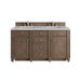 Bristol 60" Double Vanity, Whitewashed Walnut w/ 3 CM Parisien Bleu Silestone Top