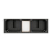 Brookfield 72" Double Vanity, Pecan w/ 3 CM Ethereal Noctis Silestone Top