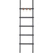 RenWil Mareva Decorative Ladder For Throws W/ PU Leather Accent Hooks SHE032