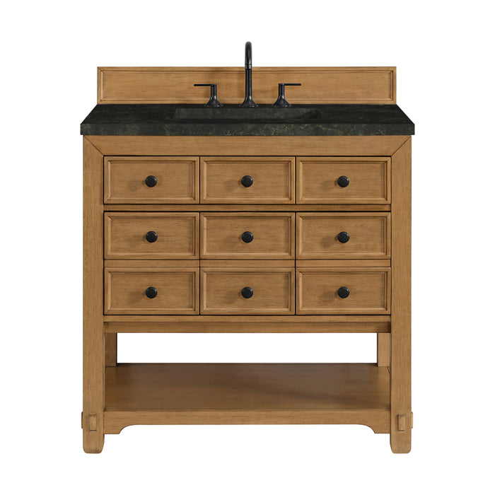 Malibu 36" Single Vanity, Amber Birch, w/ 3 CM Phantome Eclos Top