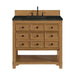 Malibu 36" Single Vanity, Amber Birch, w/ 3 CM Phantome Eclos Top