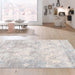 Pasargad Home Mirage Collection Hand-Loomed Bamboo Silk Area Rug, 12' 0" X 15' 0", Grey psh-27 12x15