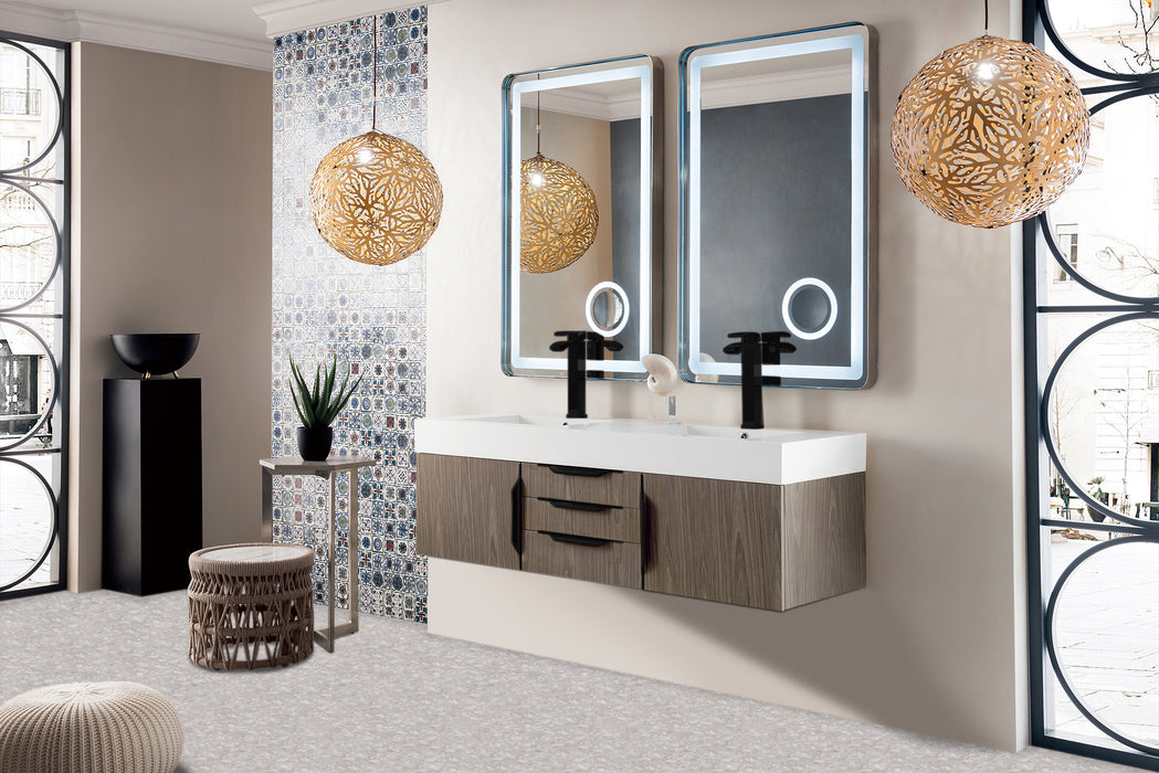 James Martin Columbia 59" Double Wall Mount Vanity