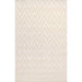 Pasargad Home Edgy Collection Hand-Tufted Bamboo Silk & Wool Area Rug, 8' 9" X 11' 9", Ivory pvny-20 9x12