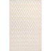 Pasargad Home Edgy Collection Hand-Tufted Bamboo Silk & Wool Area Rug, 12' 0" X 15' 0", Ivory pvny-20 12x15