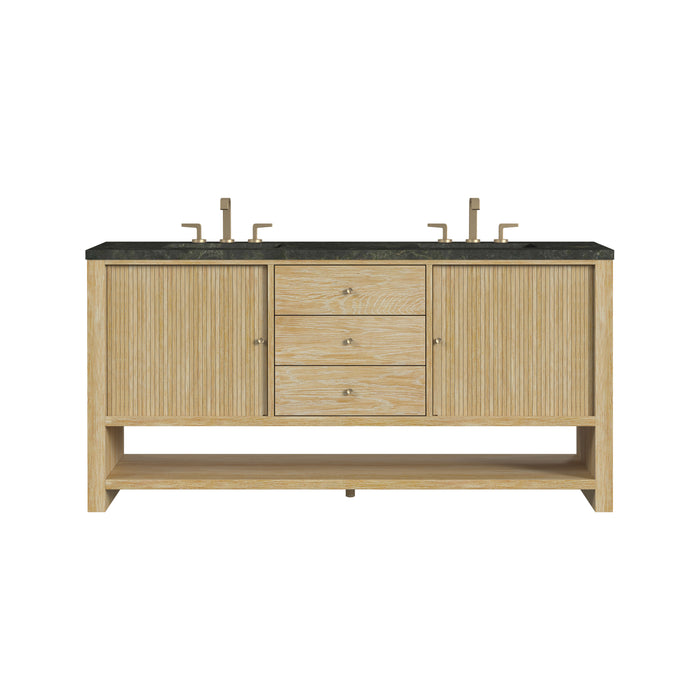 Marigot 72" Double Vanity, Sunwashed Oak, w/ 3 CM Phantome Eclos Top