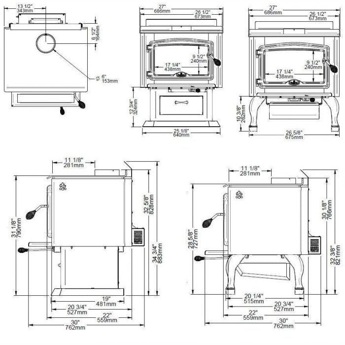 Osburn 2000 Wood Stove with Blower OB02015