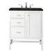 Addison 30" Single Vanity, Glossy White, w/ 3 CM Phantome Eclos Top