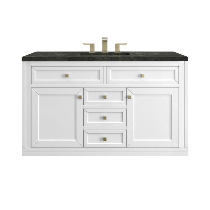 Chicago 48" Single Vanity, Walnut Whisper, w/ 3 CM Tajnar Eclos Top