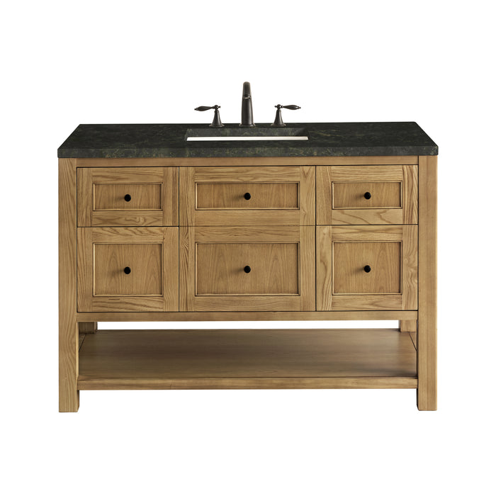 Breckenridge 48" Single Vanity, Light Natural Oak w/ 3 CM Carrara Marble Top