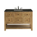 Breckenridge 48" Single Vanity, Light Natural Oak w/ 3 CM Carrara Marble Top