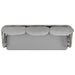 Manhattan Comfort Riviera Rope Wicker 4-Piece 5 Seater Patio Conversation Set with Cushions in Cream