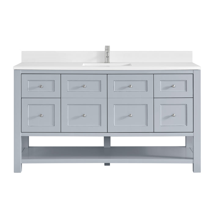 Breckenridge 60" Single Vanity, Smokey Celadon