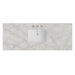 60" Single Top, 3 CM Victorian Silver Silestone w/ Sink
