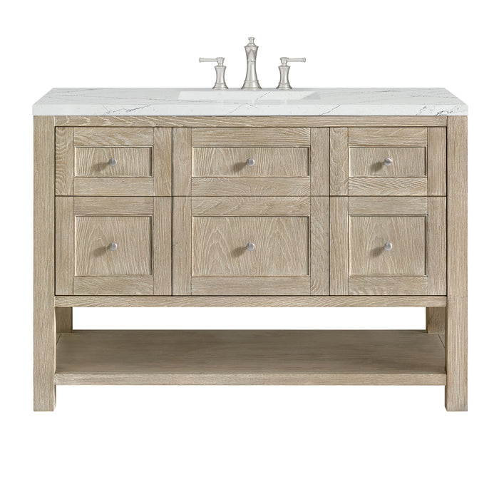 Breckenridge 48" Single Vanity, Smokey Celadon, w/ 3 CM Tajnar Eclos Top w/FreePower Wireless Charger