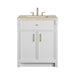 Bellshire 30" Single Vanity, Bright White w/ 3 CM Tajnar Eclos Top