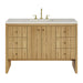 Hudson 48" Single Vanity, Light Natural Oak w/ 3 CM Charcoal Soapstone Top