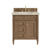 Brittany 30" Single Vanity, Pecan w/ 3 CM Tajnar Eclos Top