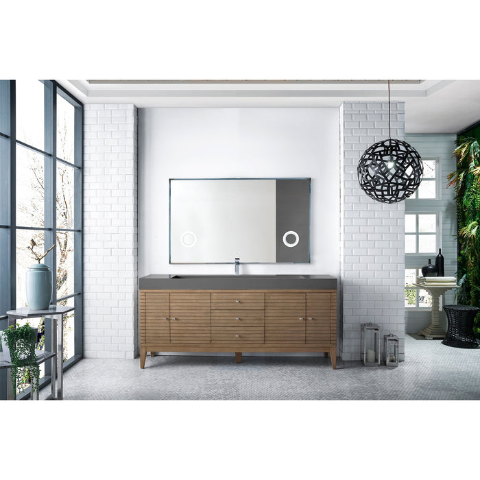 James Martin Vanities Linear 72" Single Bathroom Vanity