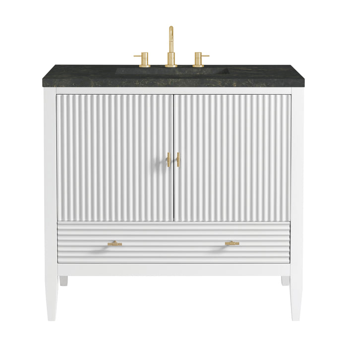 Myrrin 36" Vanity, Bright White, w/ 3 CM Phantome Eclos Top