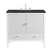Myrrin 36" Vanity, Bright White, w/ 3 CM Phantome Eclos Top