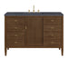 Myrrin 48" Single Vanity, Carbon Oak w/ 3 CM Victorian Silver Silestone Top